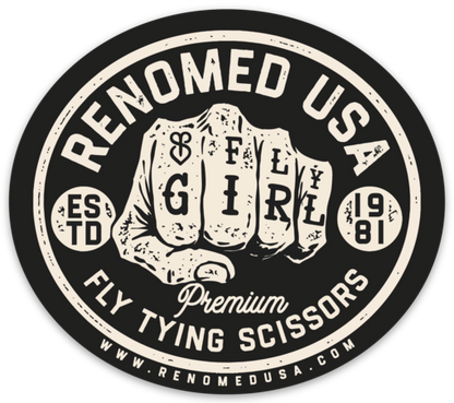 Fly Girl Fist Tattoo - Sticker