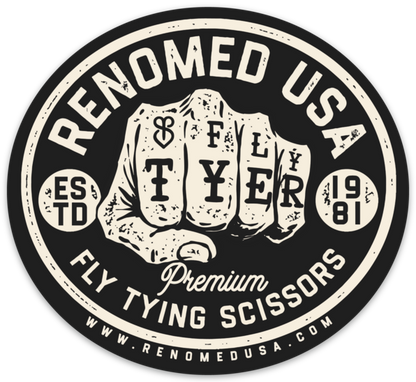 Fly Tyer Fist Tattoo - Sticker